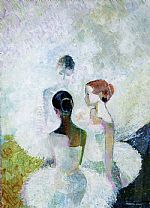 Three Ballet Dancers by Artist Frank Hill